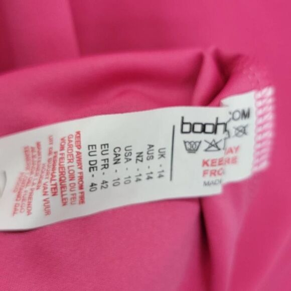 Boohoo Pink Straight Knee Length - Picture 13 of 14